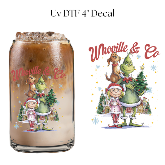 Green Monster Ville Co 4” UV DTF Decal