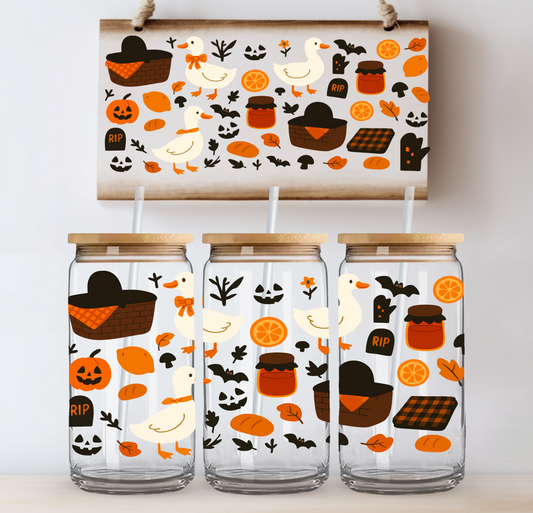 Goose Halloween UV DTF Cup Wrap