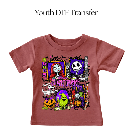 YOUTH Welcome to our Nightmare DTF Transfer