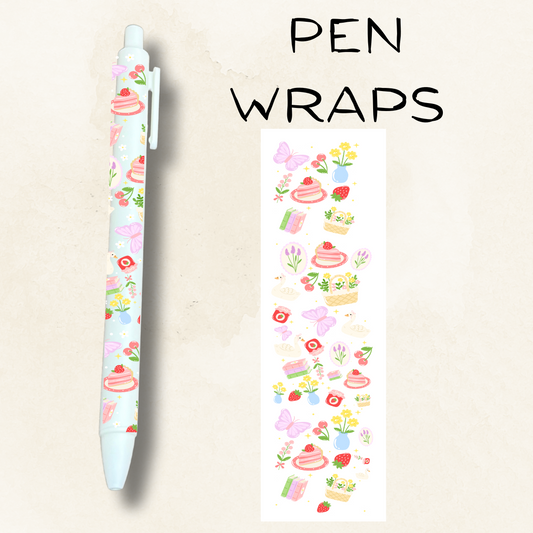 Cute Picnic UV DTF Wrap For Ballpoint Pen