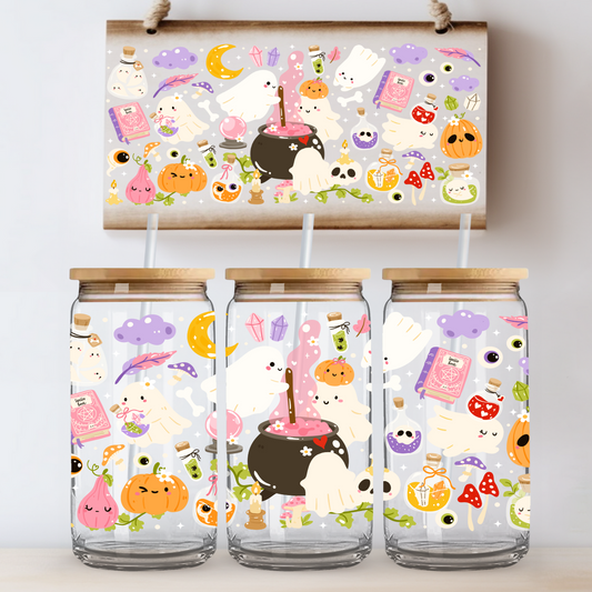 Ghosties and Cauldron UV DTF Wrap  (print to order)