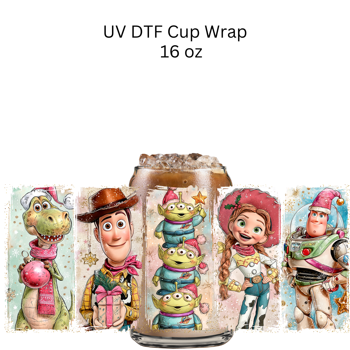 Toy Store Christmas UV DTF Cup Wrap