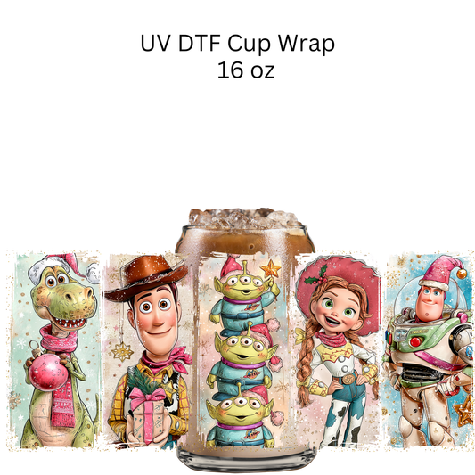 Toy Store Christmas UV DTF Cup Wrap