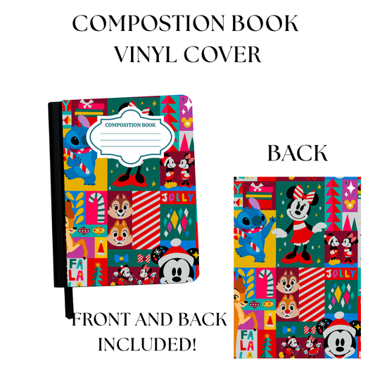 Mouse Christmas Composition Notebook Vinyl Cover
