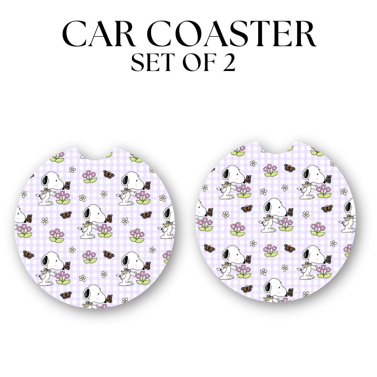 Snoop Flower Spring Car Coaster DTF Transfer