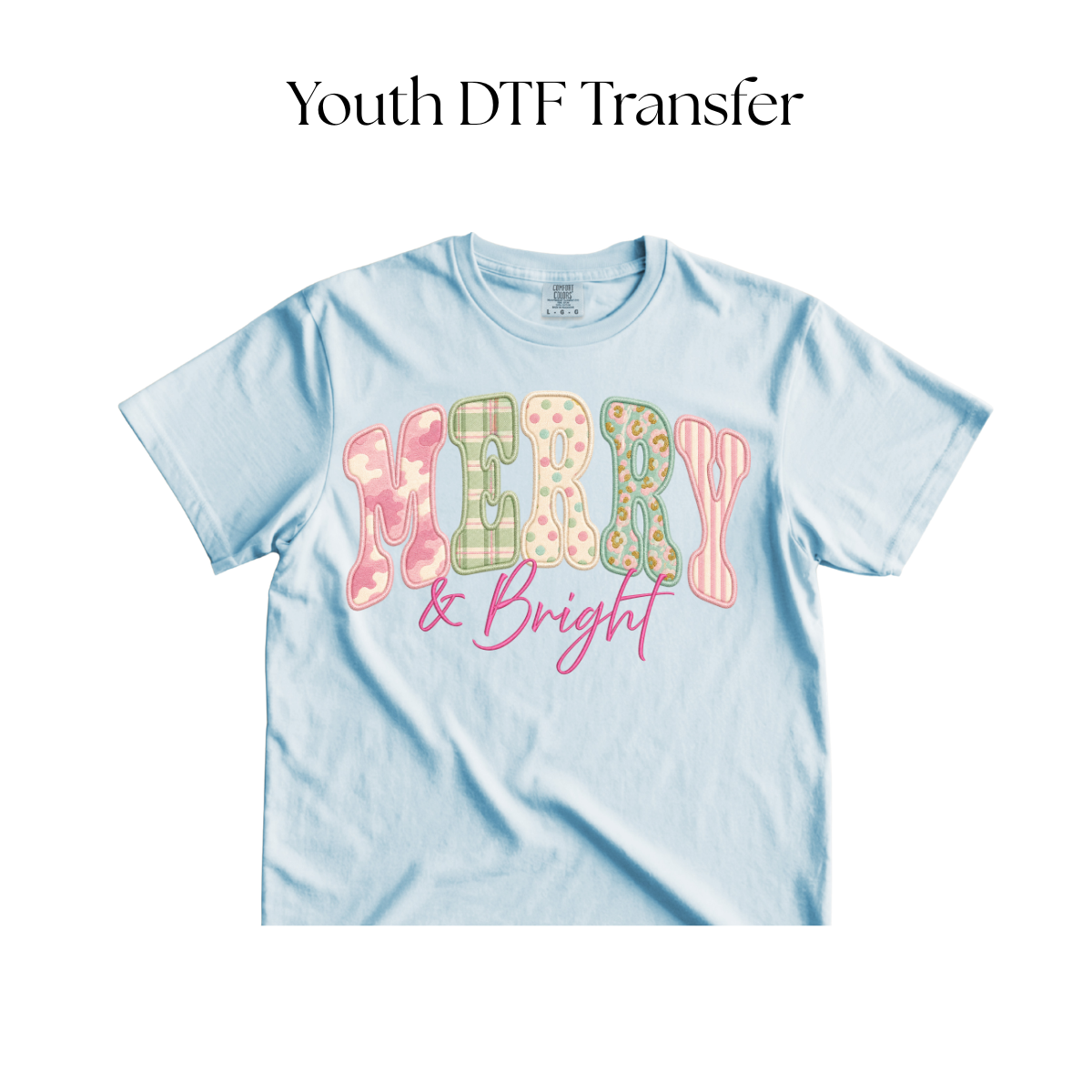 YOUTH Merry and Bright DTF Transfer