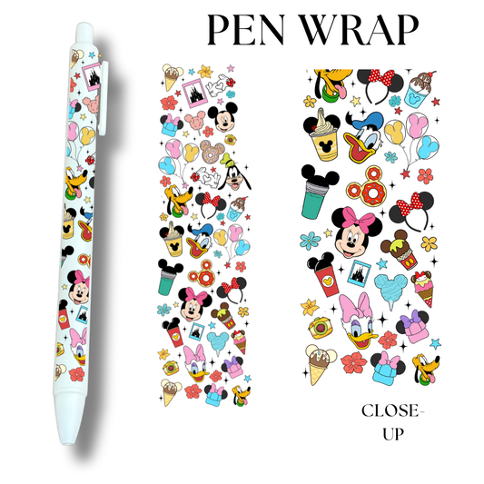 Magical Friends UV DTF Wrap For Ballpoint Pen