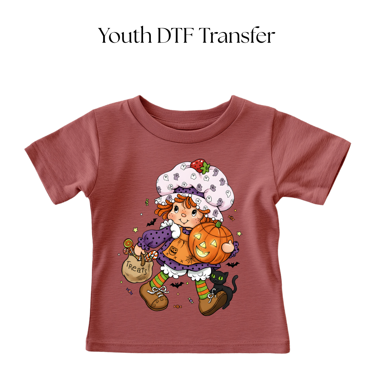 YOUTH Strawberry Halloween DTF Transfer