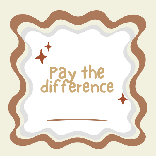 LIVE SALE Pay the Difference