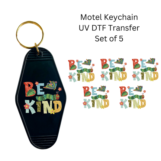 Be Kind Caterpillar Keychain Transfers