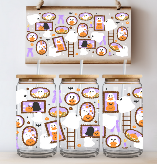 Ghost Hanging Frame UV DTF Cup Wrap