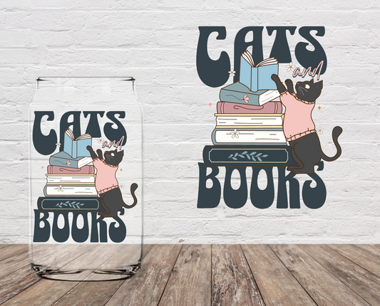 Cats & Books 4" UV DTF