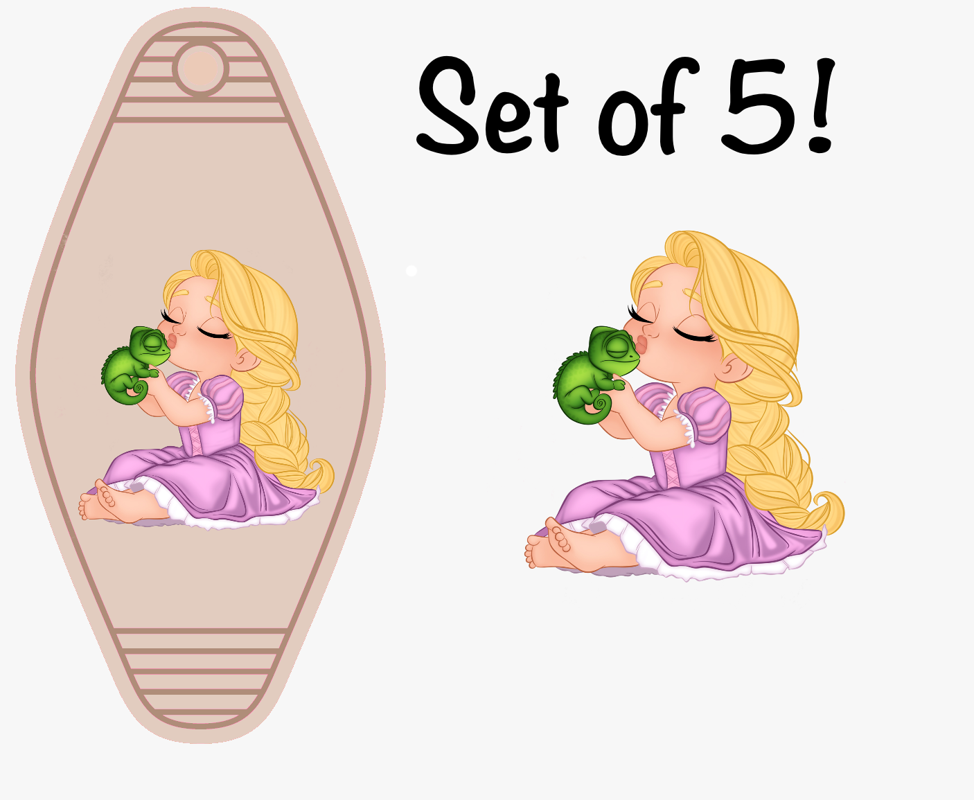 Baby Magical Characters (MOTEL KEYCHAIN UV DTF) Double Sided