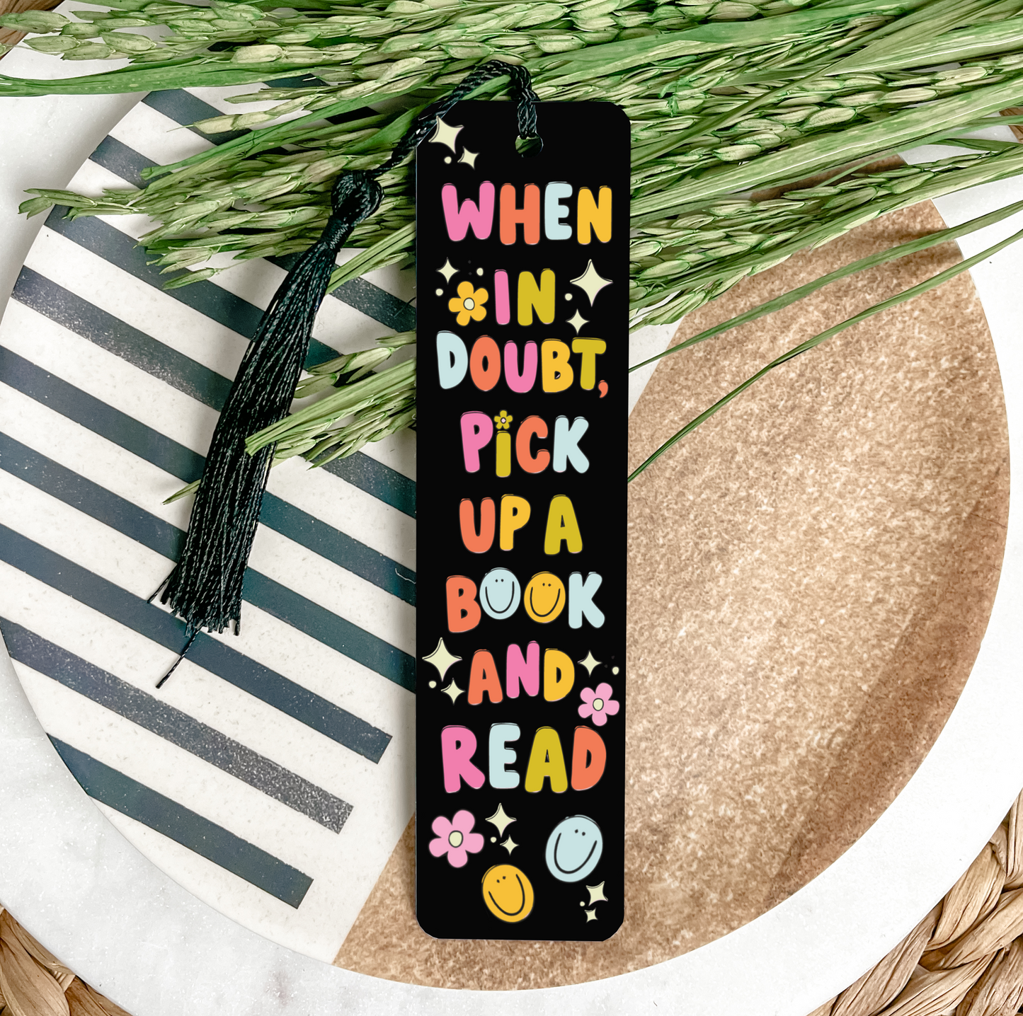 When In Doubt Pick Up A Book & Read Bookmark UV DTF Transfer