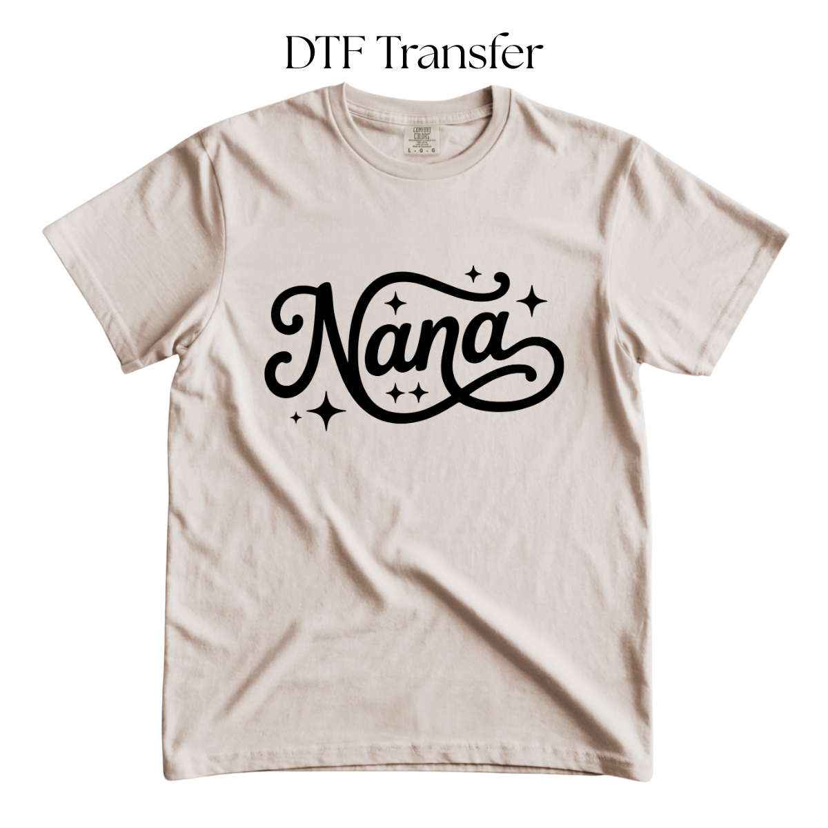 Nana Single Color DTF Transfer