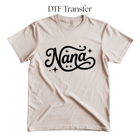 Nana Single Color DTF Transfer