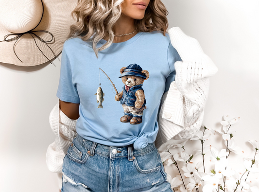 Bear Fishing DTF TRANSFER