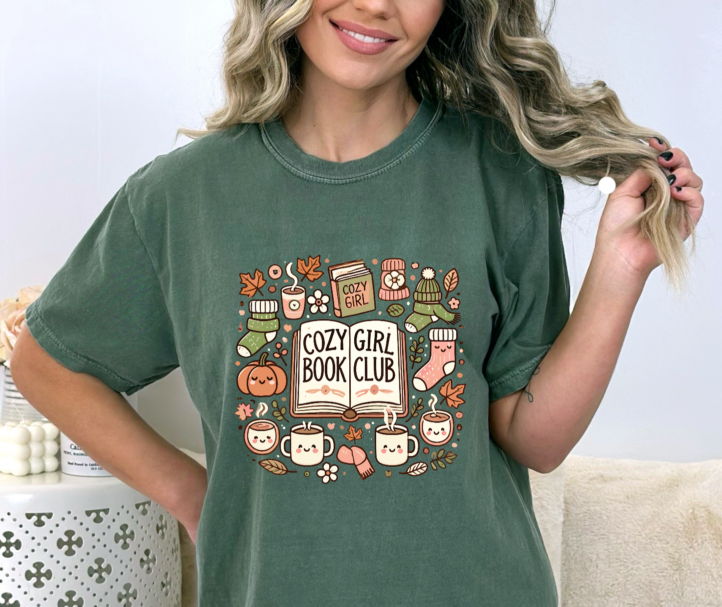 Cozy Girl Book Club DTF Transfer