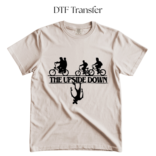 The Upside Down Single Color DTF Transfer