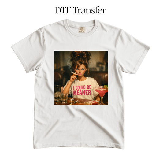 I Could be Meaner DTF TRANSFER