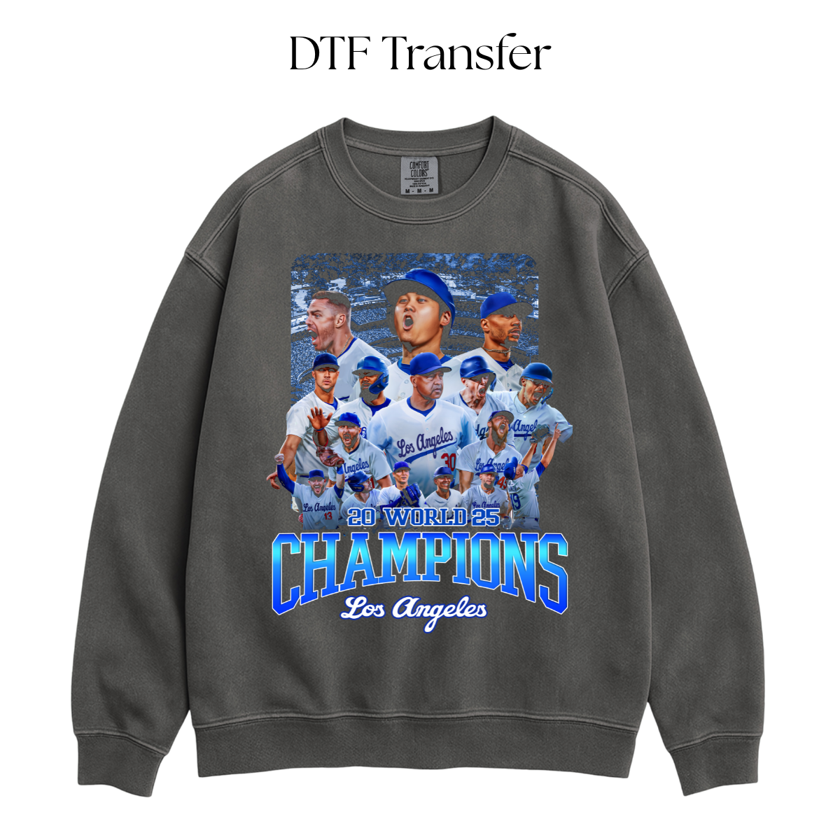 2025 World Champions DTF Transfer (PRESS ON BLACK)