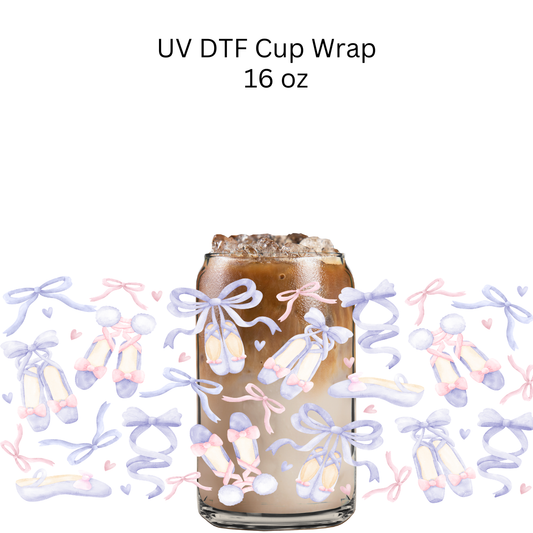 Purple Ballet Shoes UV DTF Wrap
