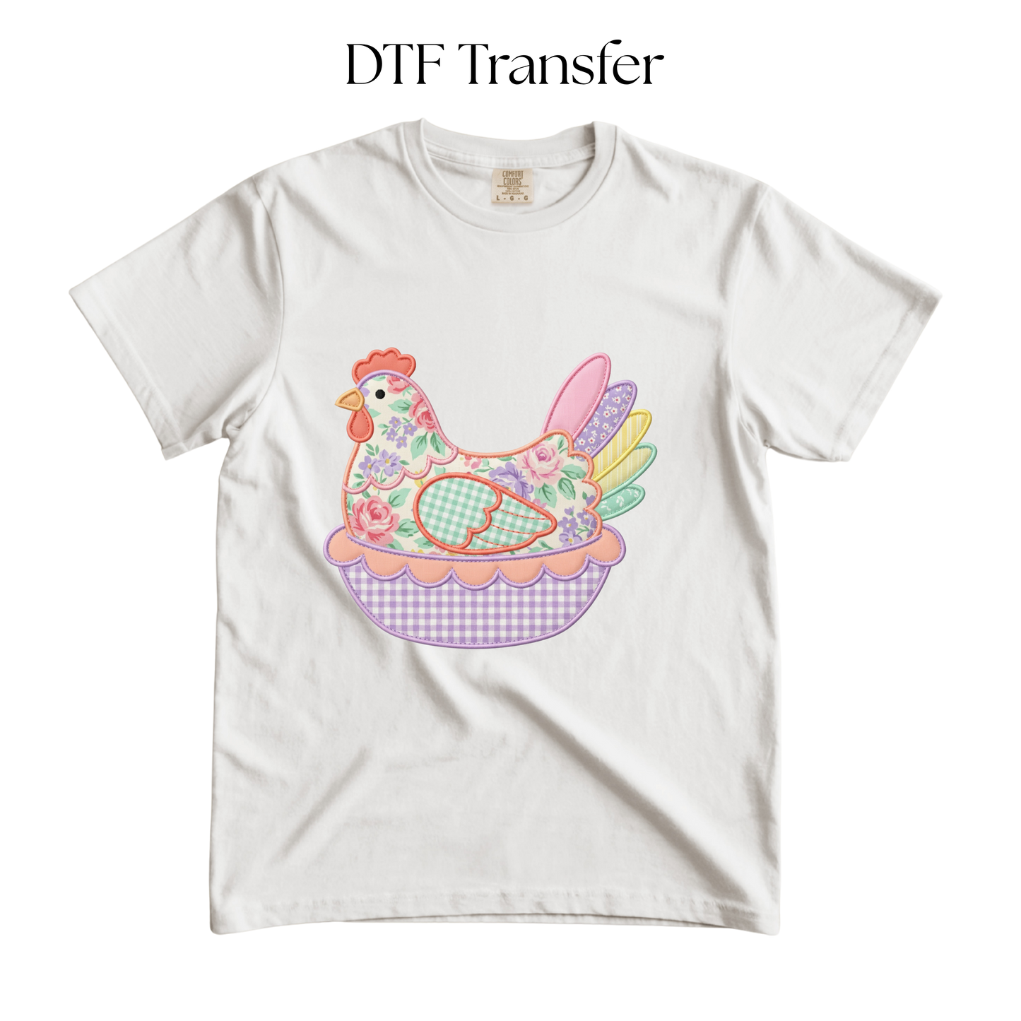Pastel Faux Chicken DTF Transfers