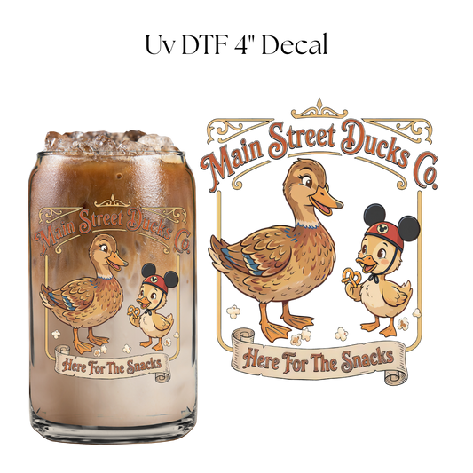 Main Ducks  4” UV DTF Decal