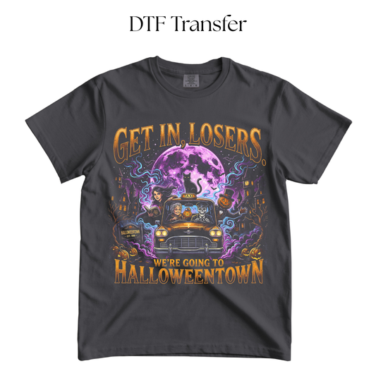 Get In Losers DTF Transfer (Press On Black)