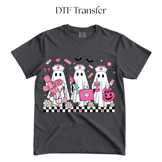 Ghost Nurses DTF Transfer