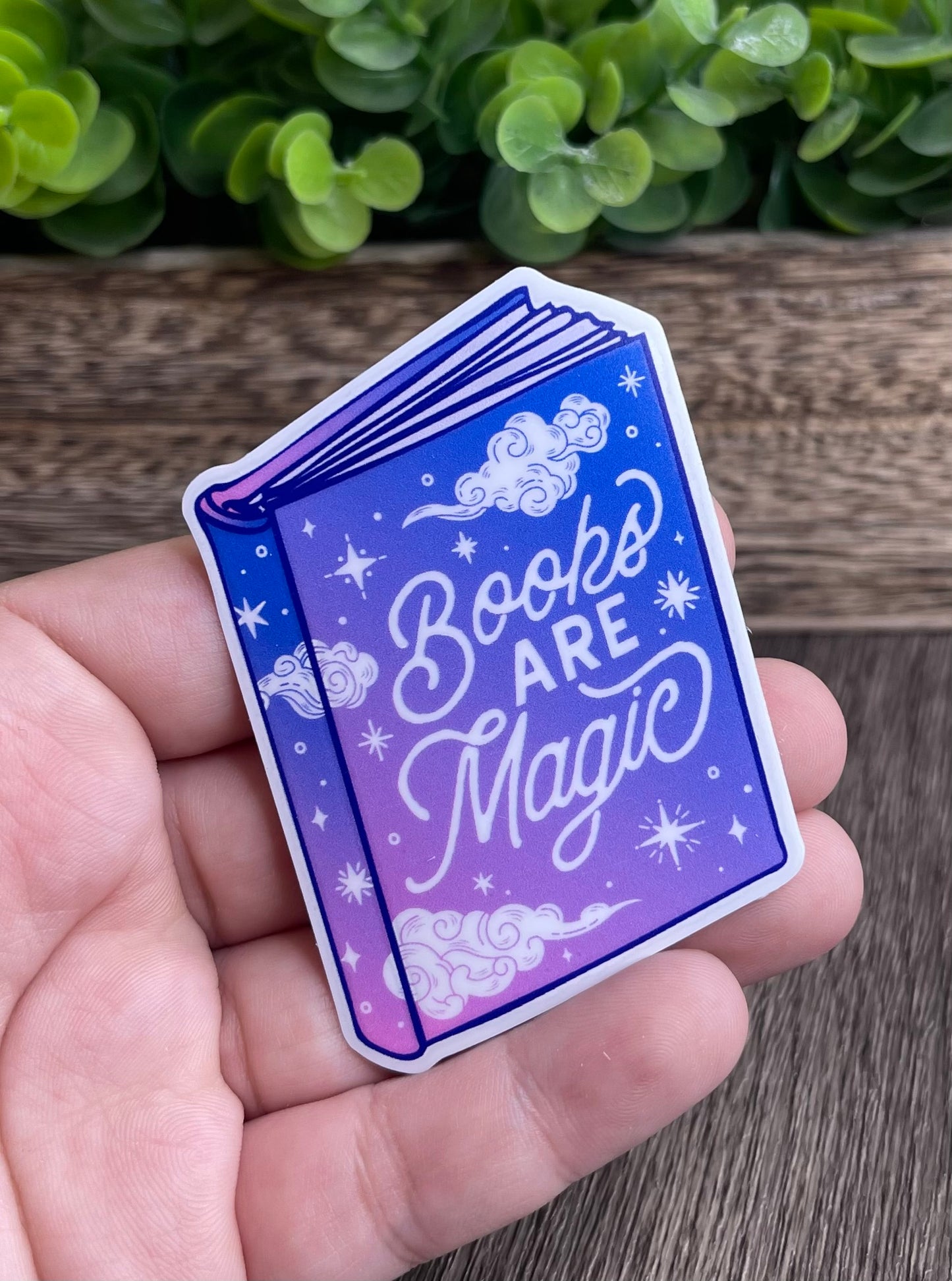 Books Are Magic Vinyl Sticker