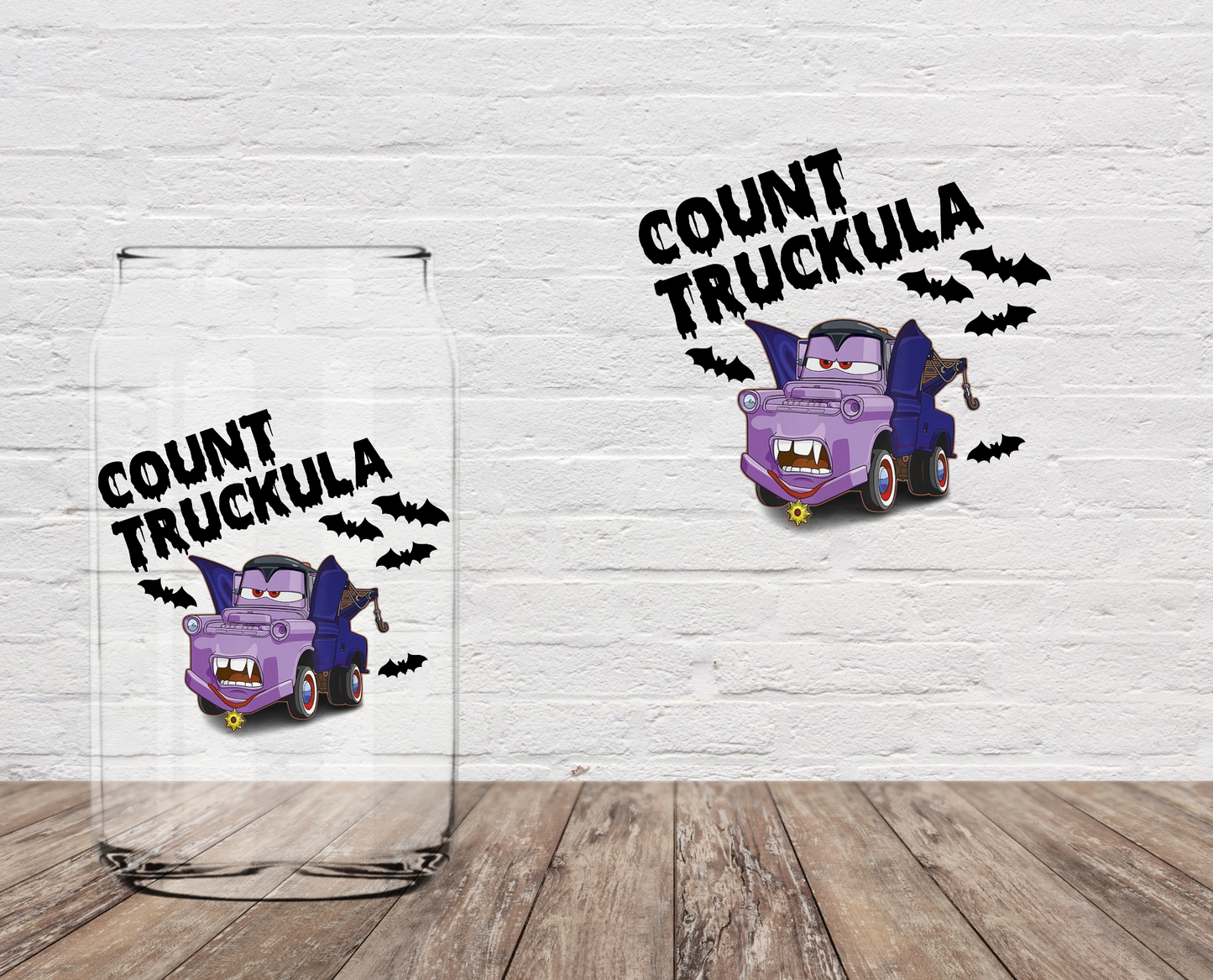 Count Truckula DOUBLE SIDED 4" UV DTF