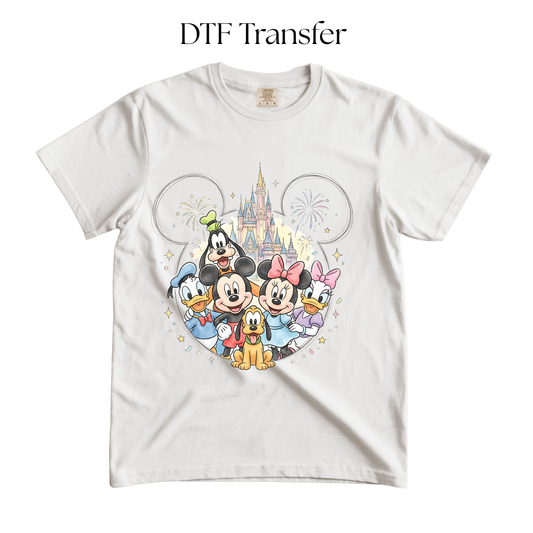Mouse Head Friends DTF TRANSFER