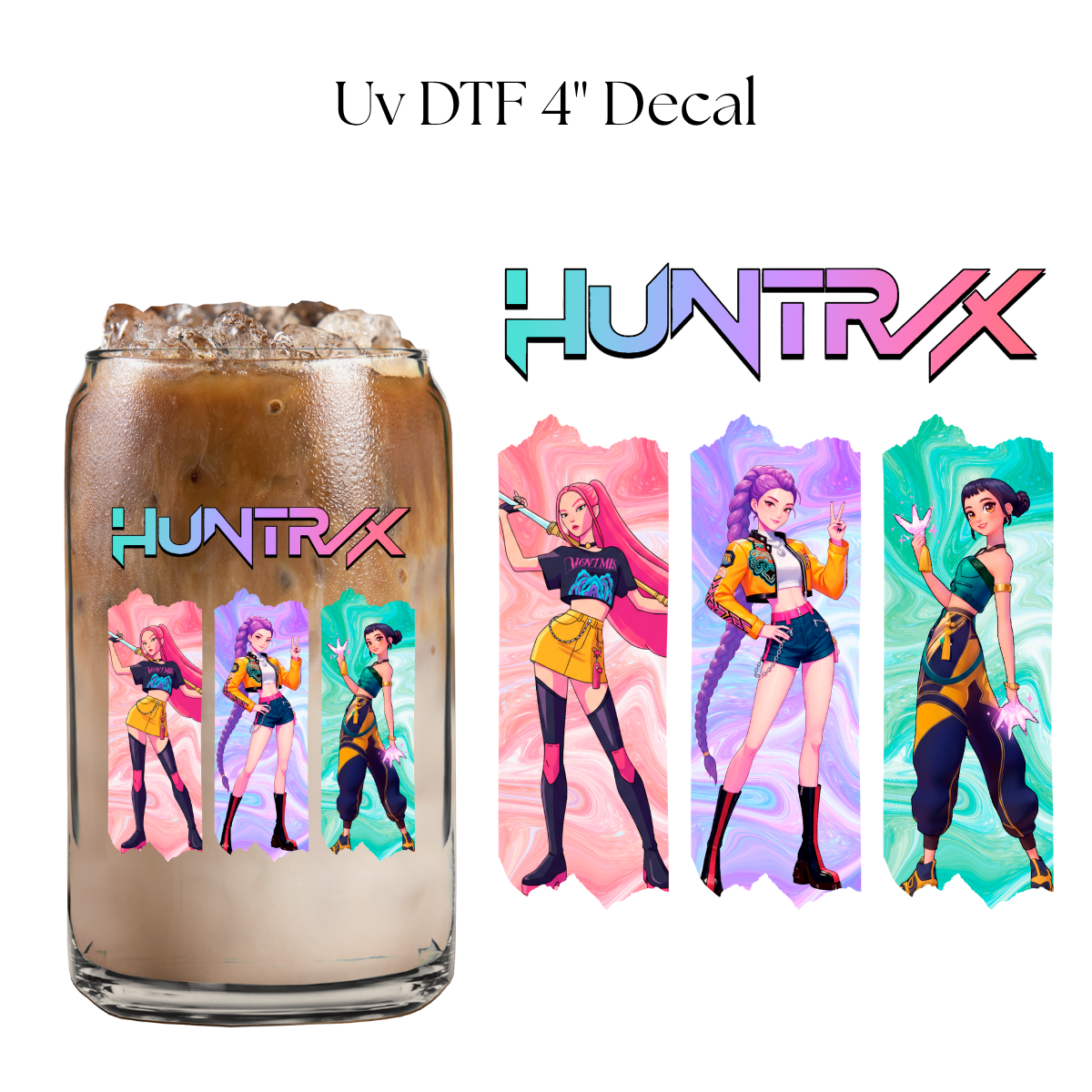Hunter Girls 4” UV DTF Decal