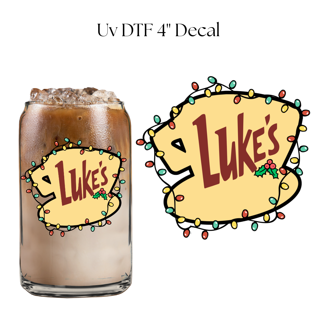 Luke Lights 4” UV DTF Decal