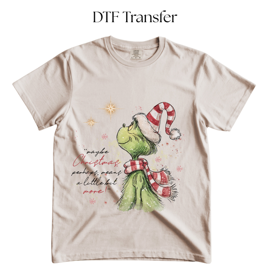 Maybe Christmas Means a Little More DTF Transfer