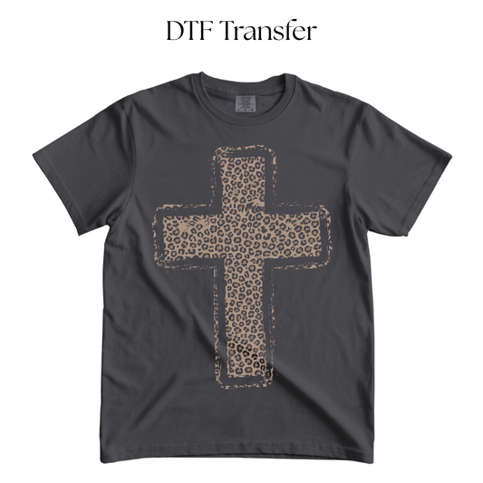 Cheetah Cross DTF Transfer
