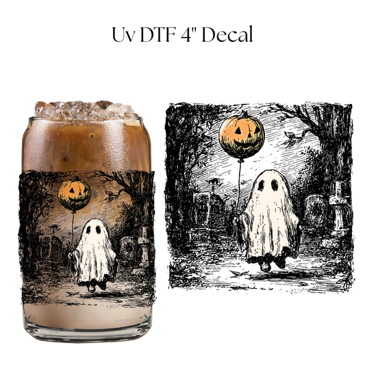 Ghostie Balloon 4" UV DTF