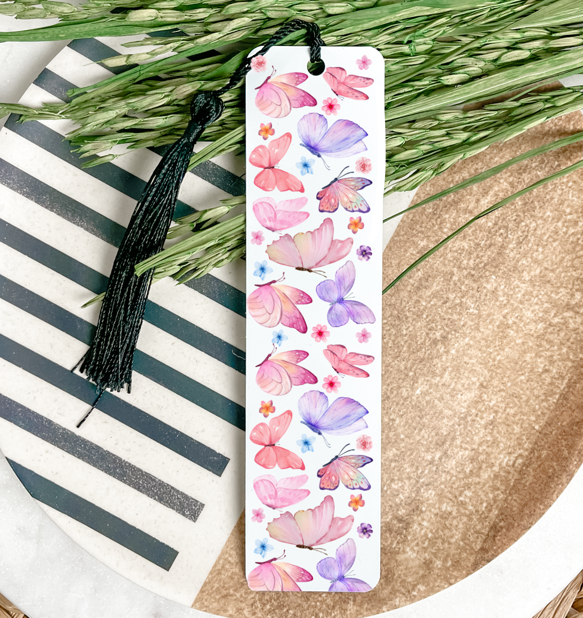 Butterflies Watercolors UV DTF Bookmark DOUBLE SIDED