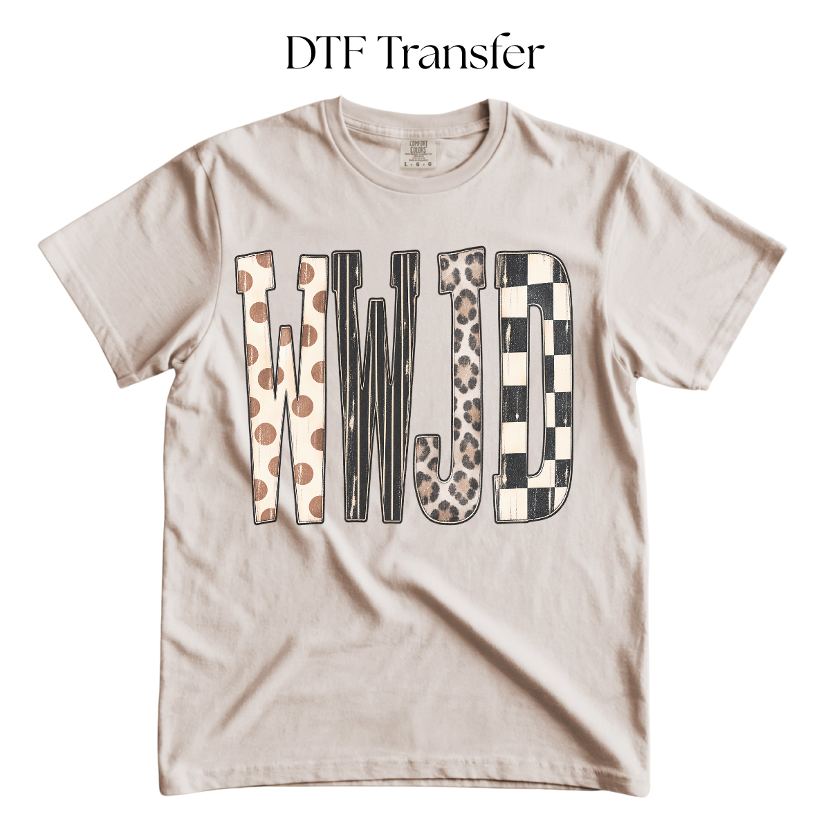 WWJD Prints DTF Transfer