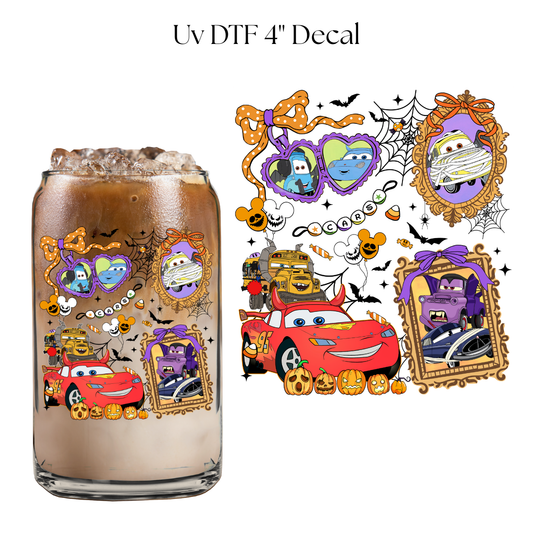 Halloween Car Frames 4” UV DTF Decal
