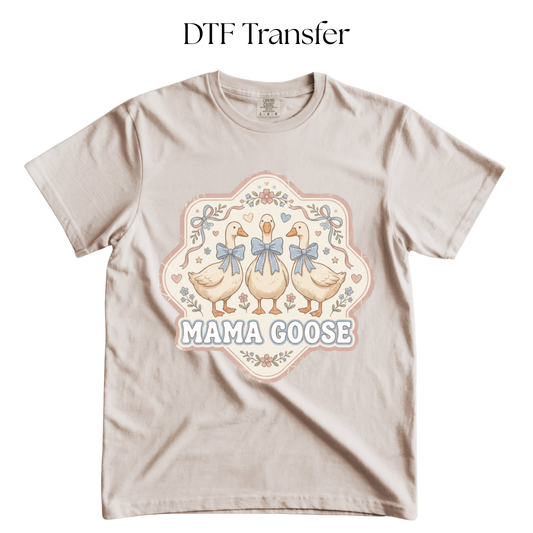 Mama Goose Distressed DTF Transfer
