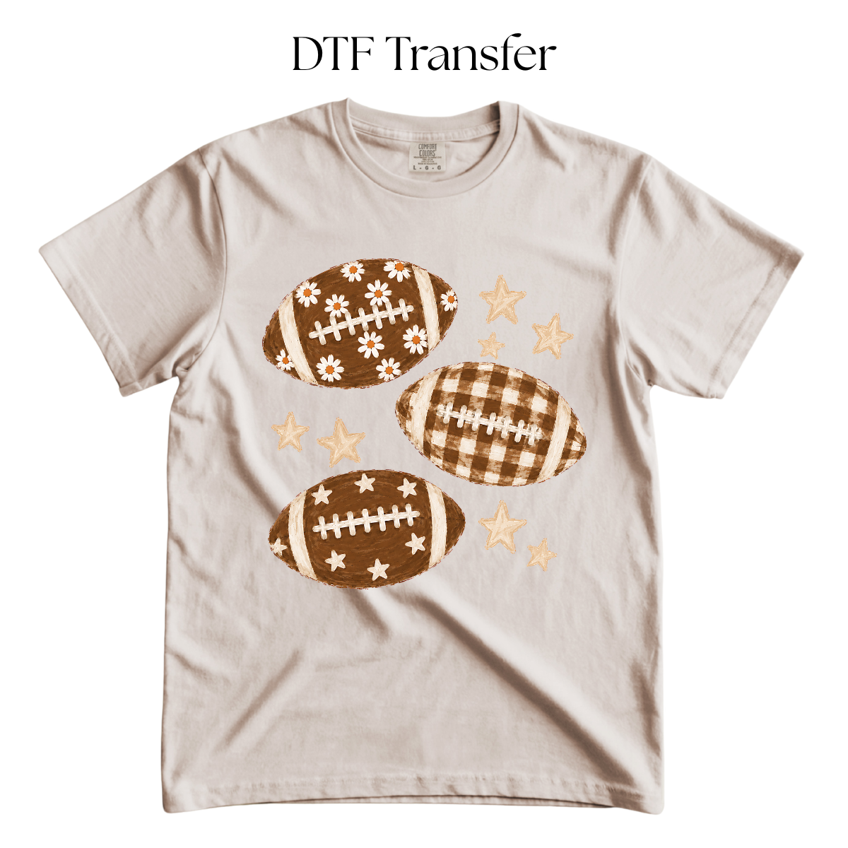 Footballs Stars DTF Transfer