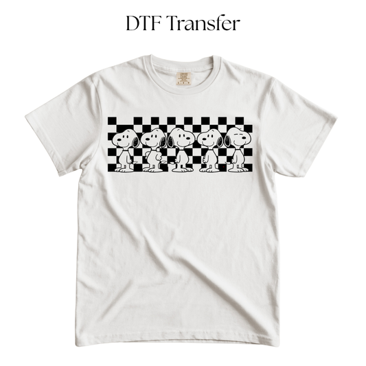 Snoop Checkers Single Color DTF Transfer
