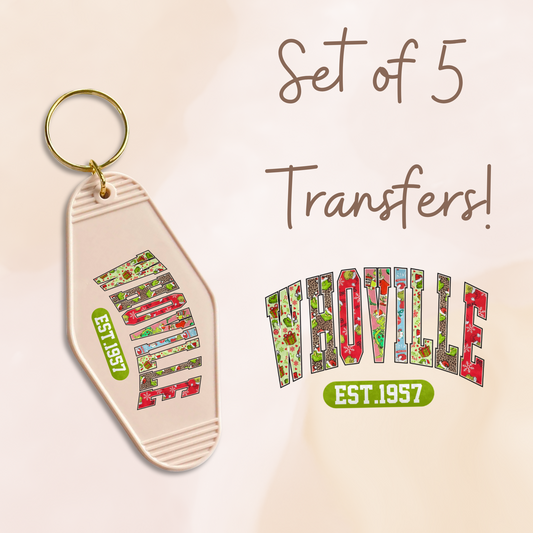 Whoville MOTEL KEYCHAIN Transfer