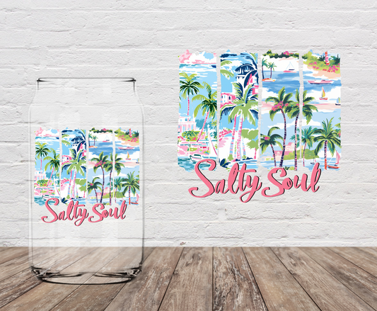Salty Soul Beach Views 4" UV DTF
