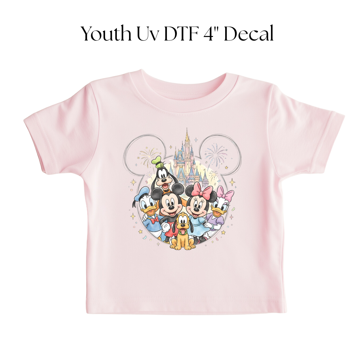 YOUTH Mouse Head Friends DTF Transfer