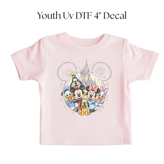 YOUTH Mouse Head Friends DTF Transfer