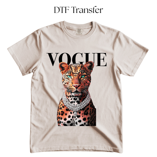 Vogue Cat DTF Transfer