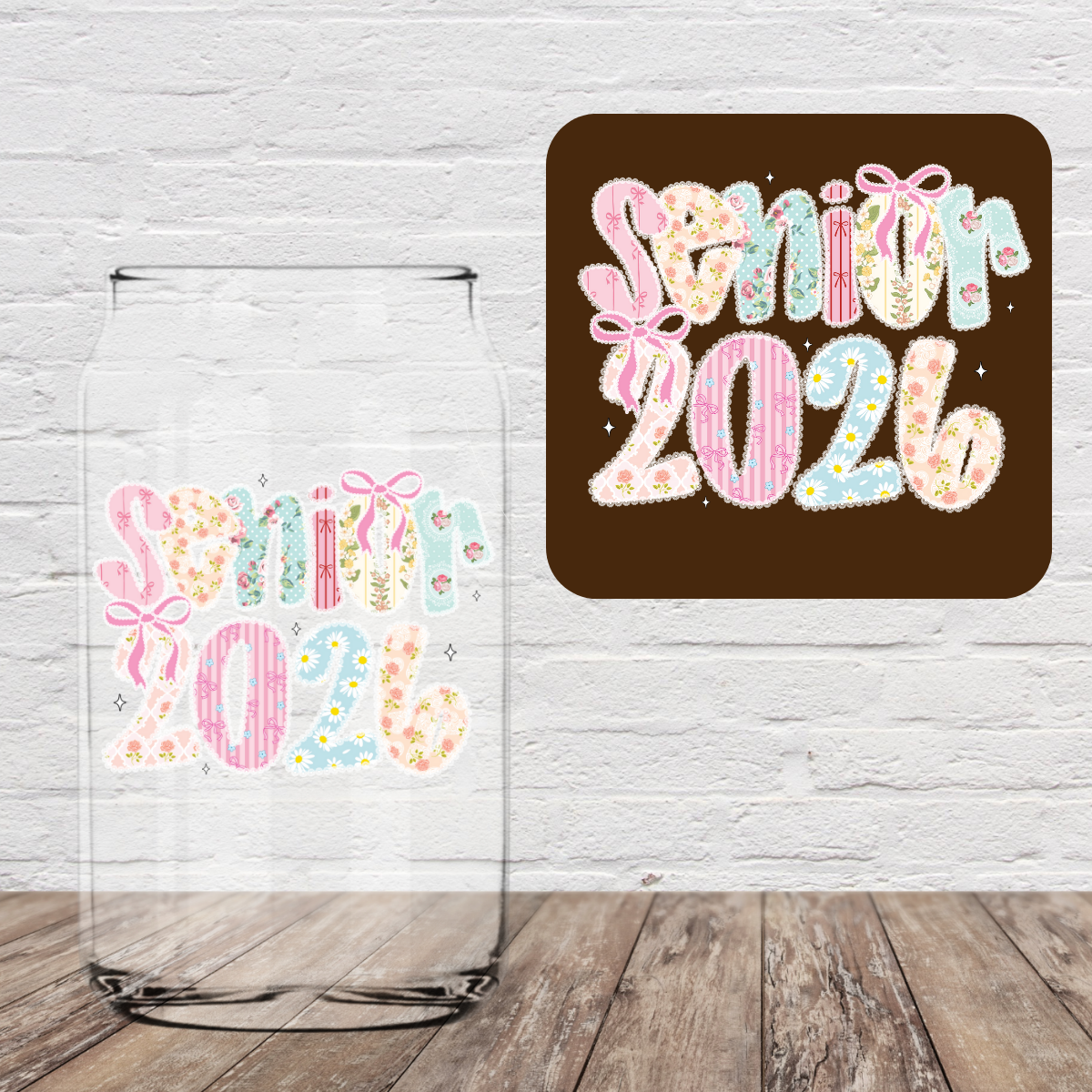 Lace Senior 2026 4" UV DTF (print to order)